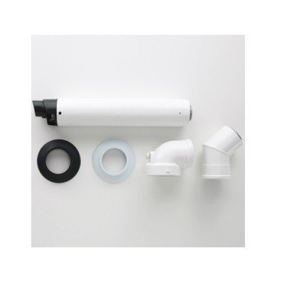 Intergas Horizontal Telescopic Offset Wall Terminal Flue Kit (520mm) (081298)