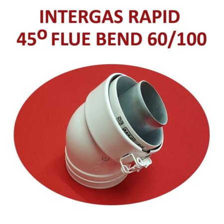 Intergas Rapid 45 Degree Flue Bend 60/100mm (087616)