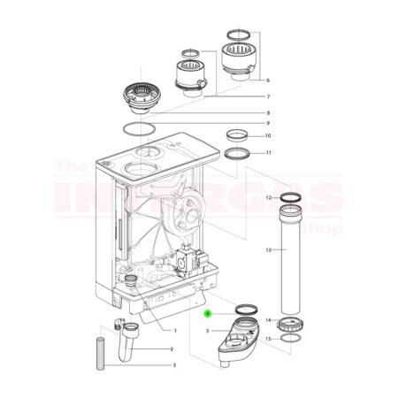 Intergas Condensate Collector Inner Seal 76mm Ø (878147)