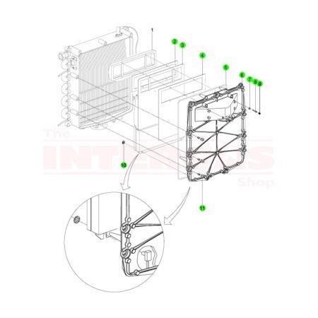 Intergas HRE 36kW & 40kW Complete Front Plate (081307)