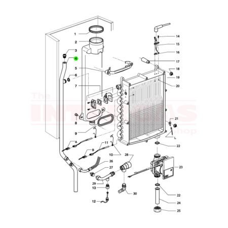 Intergas Rapid Flow Pipe (855287)