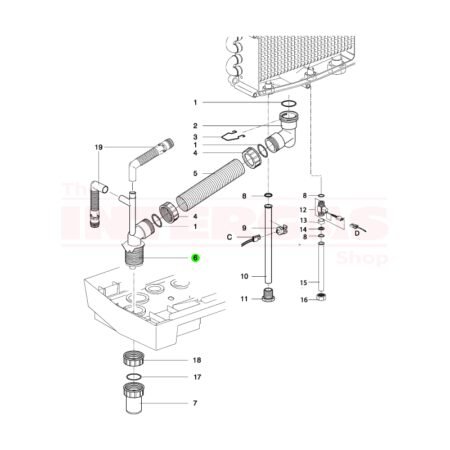 Intergas Rapid Condensate System Bottom Side (845587)